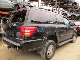 2002 TOYOTA SEQUOIA LIMITED BLACK 4.7L AT 4WD Z17612